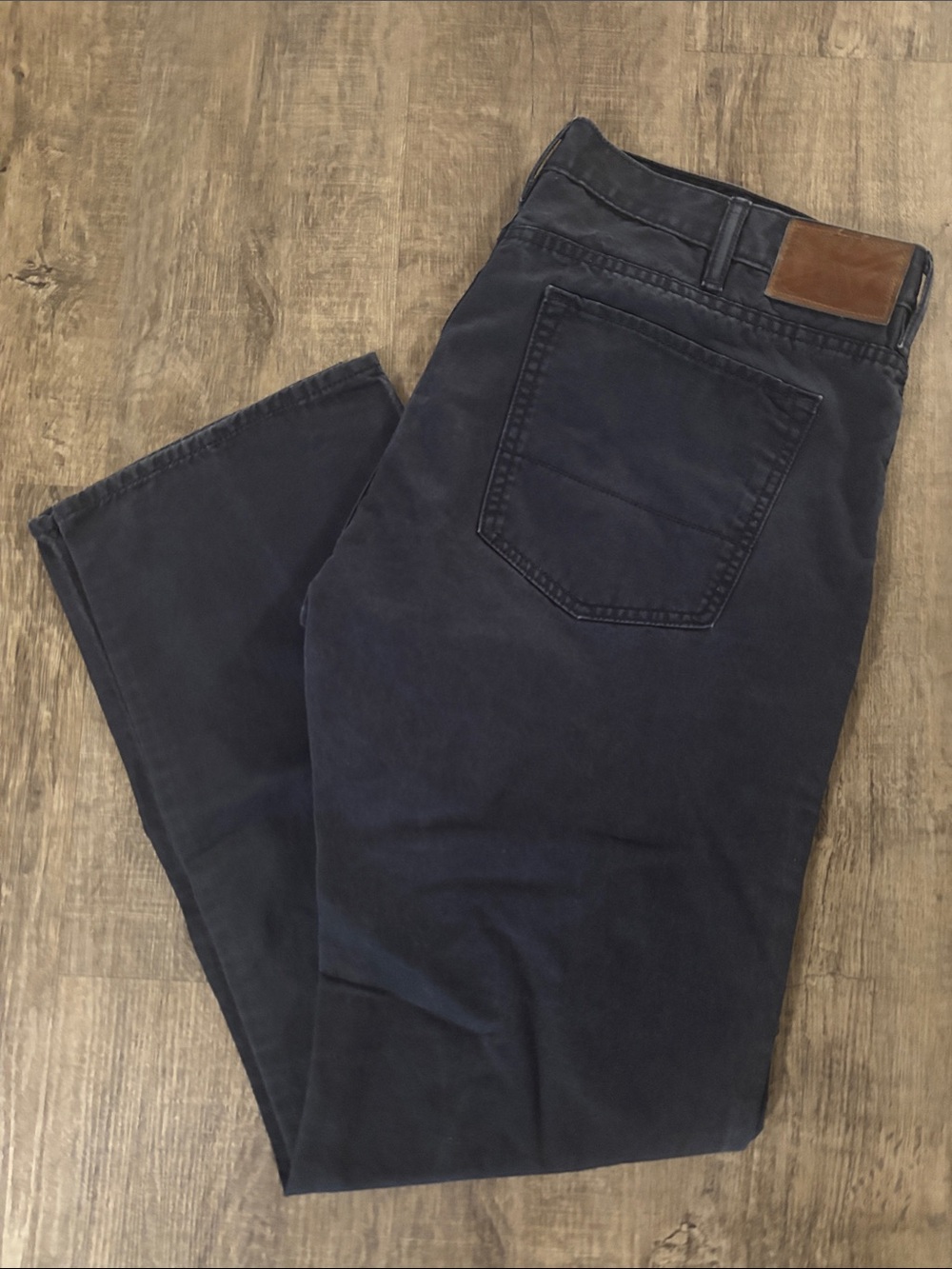 Dockers Straight Fit Navy Pants with Brown Accent
